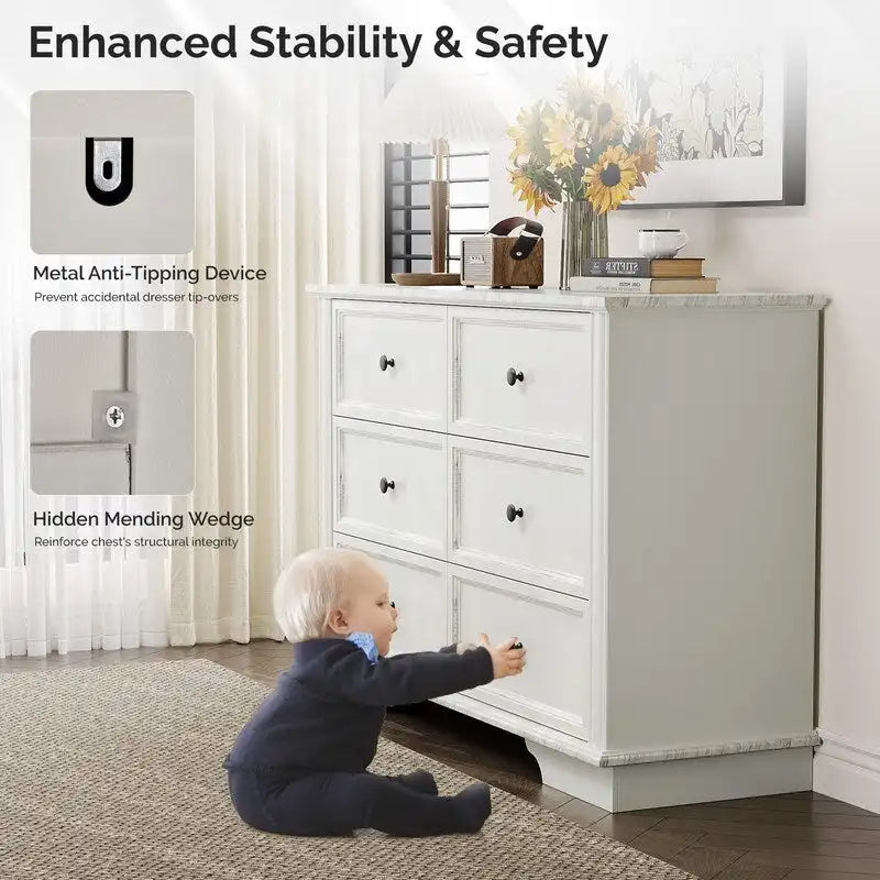 MDF Five-Drawer Cabinet