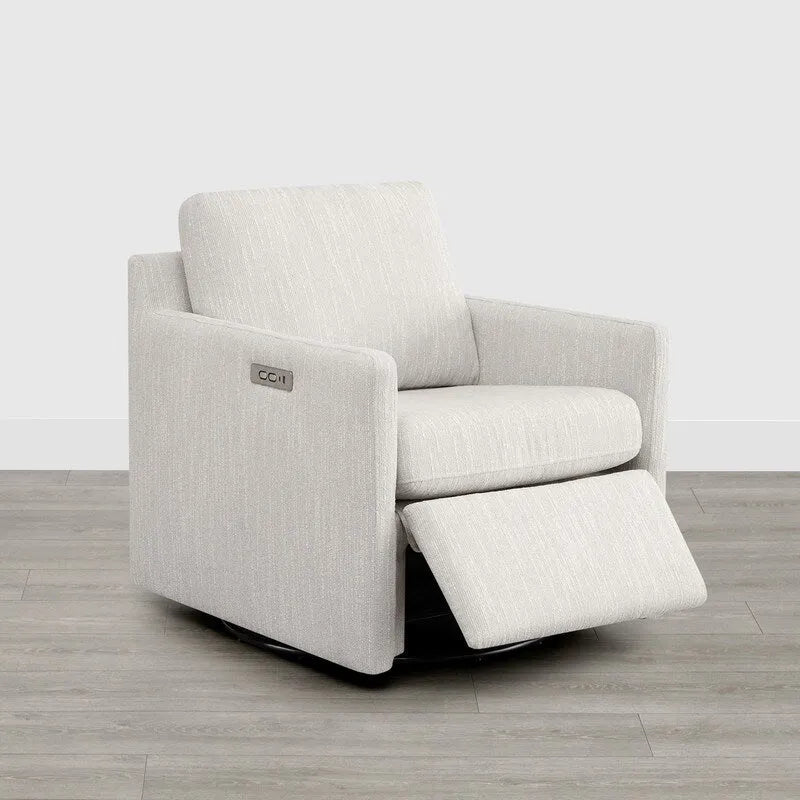 Electric Power Swivel Chair with Footrest Recline
