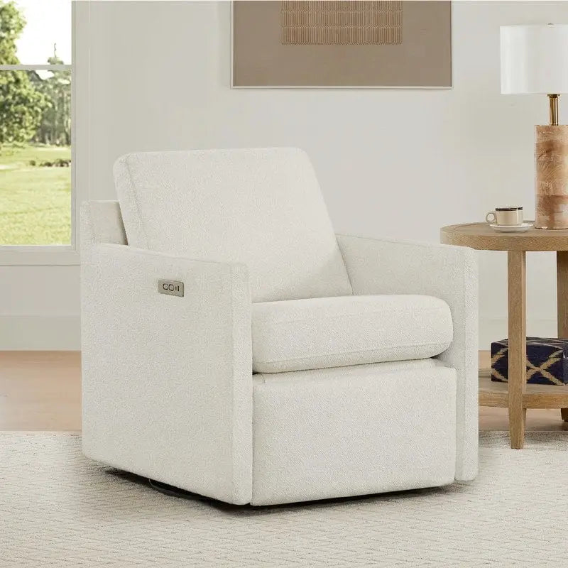 Electric Power Swivel Chair with Footrest Recline