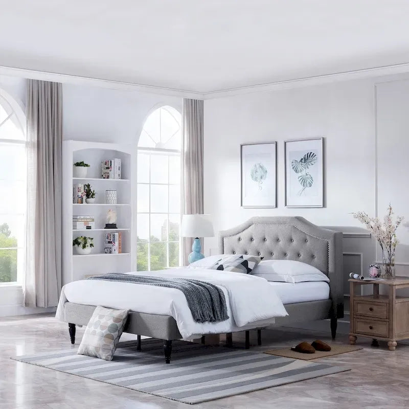 Upholstered Queen Platform Bed