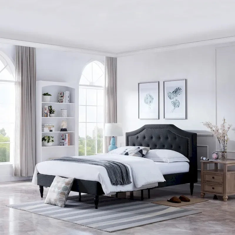 Upholstered Queen Platform Bed