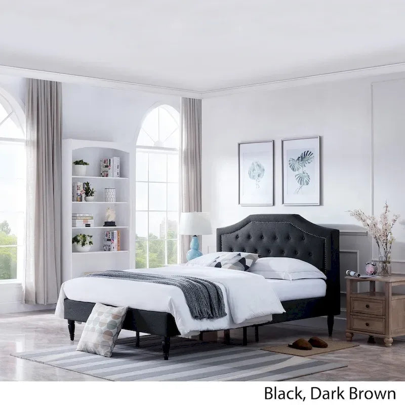 Upholstered Queen Platform Bed