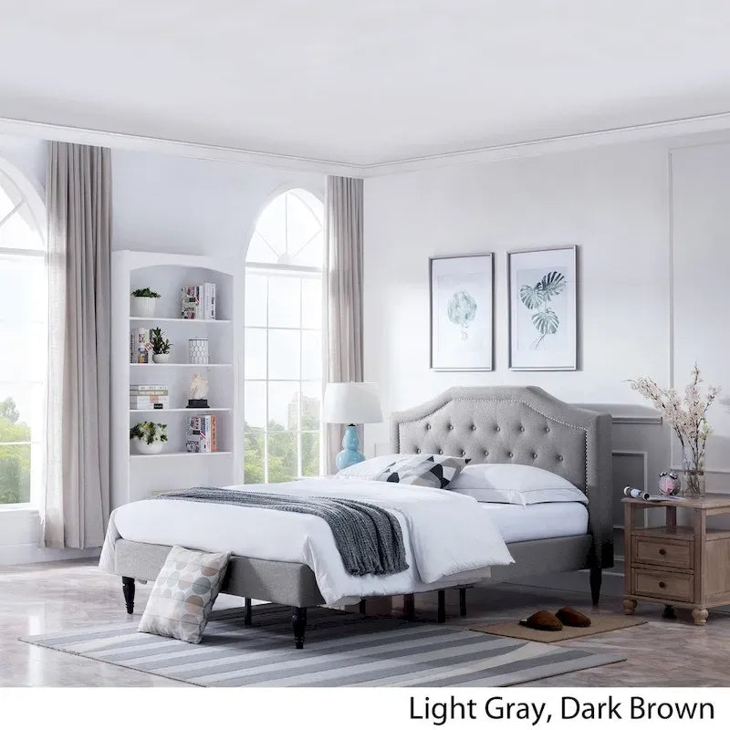 Upholstered Queen Platform Bed
