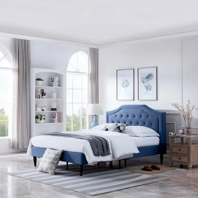 Upholstered Queen Platform Bed