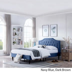 Upholstered Queen Platform Bed
