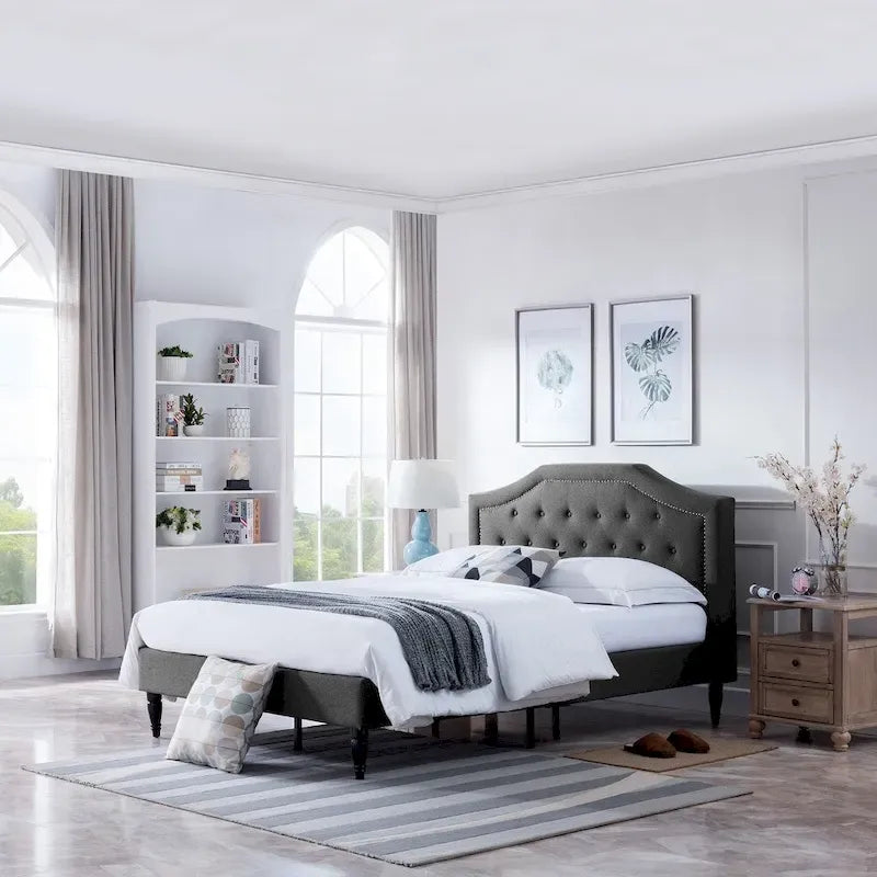 Upholstered Queen Platform Bed