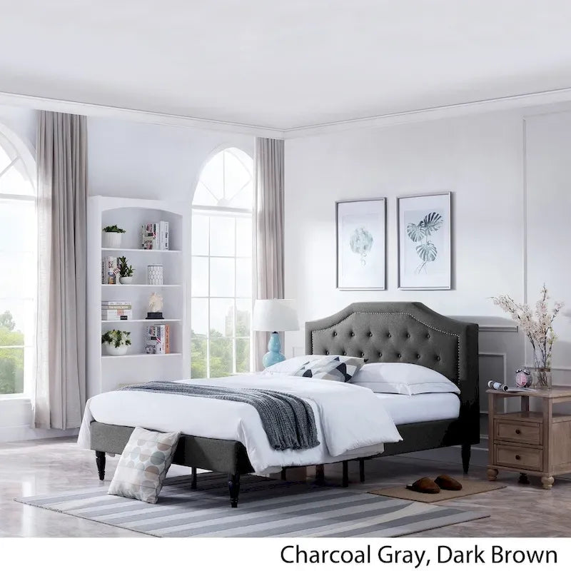 Upholstered Queen Platform Bed