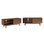 Mid-Century-TV-Schrank aus Holz mit 2 Schubladen - 59 Zoll