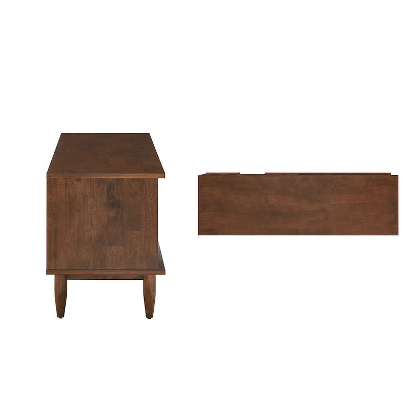 Mid-Century Wood 2-Drawer TV Stand - 59-Inch