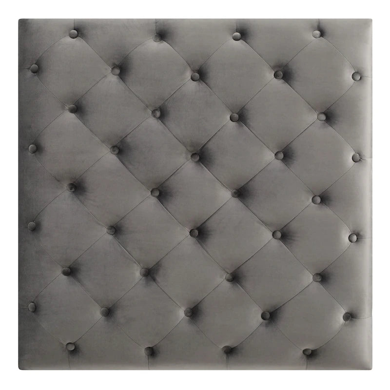 Pouf oversize in velluto trapuntato