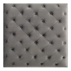 Pouf oversize in velluto trapuntato