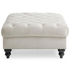 Pouf oversize in velluto trapuntato