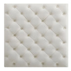 Pouf oversize in velluto trapuntato