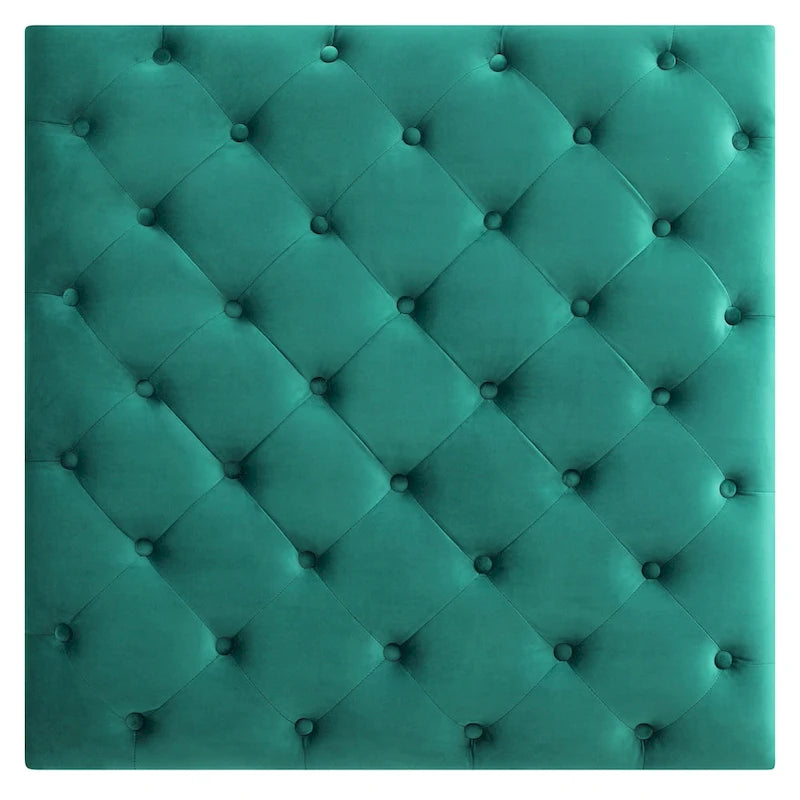 Pouf oversize in velluto trapuntato