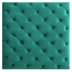 Pouf oversize in velluto trapuntato