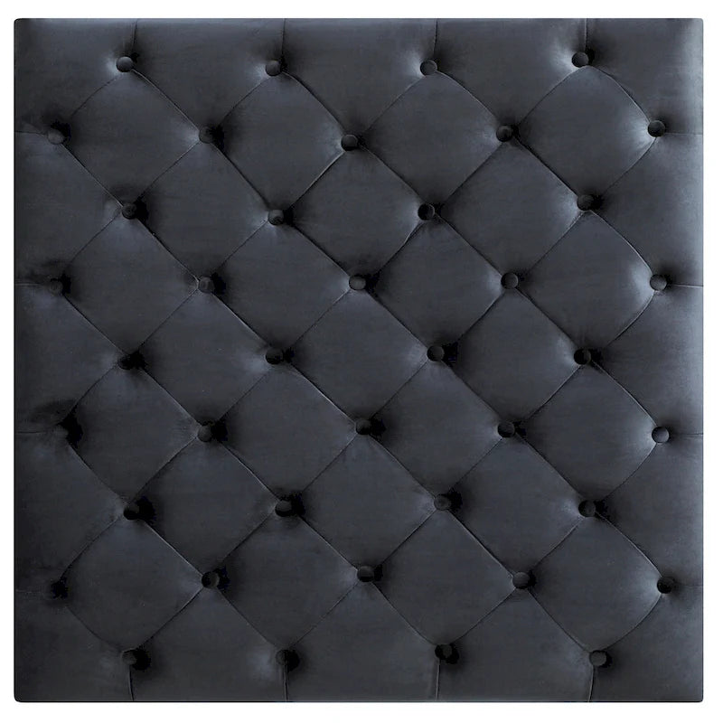 Pouf oversize in velluto trapuntato