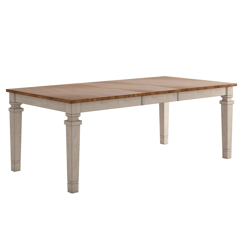 Solid Wood Extendable Rectangular Dining Table