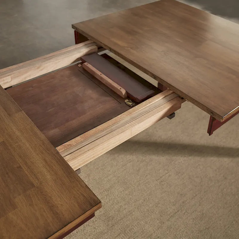 Solid Wood Extendable Rectangular Dining Table