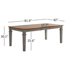 Solid Wood Extendable Rectangular Dining Table