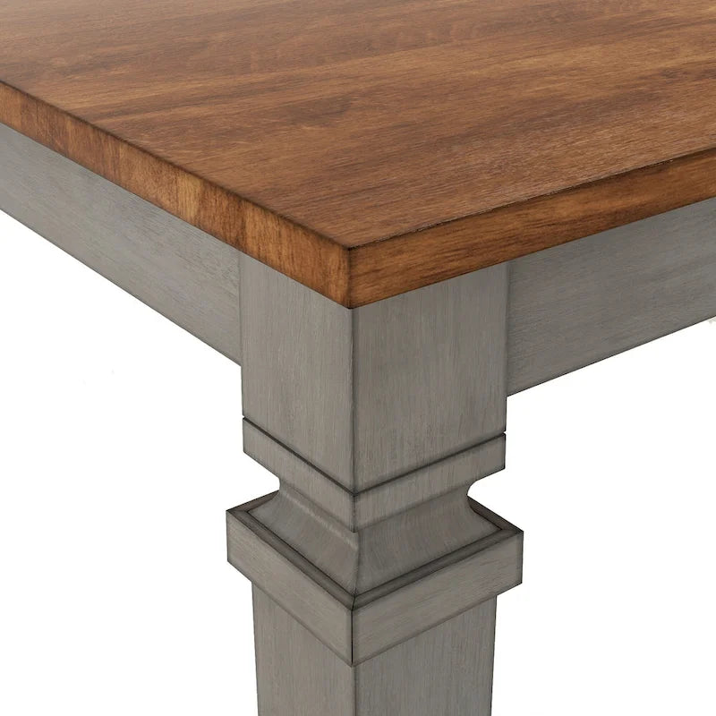 Solid Wood Extendable Rectangular Dining Table