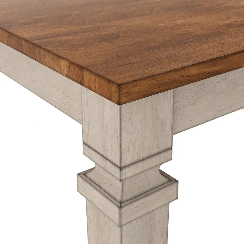 Solid Wood Extendable Rectangular Dining Table