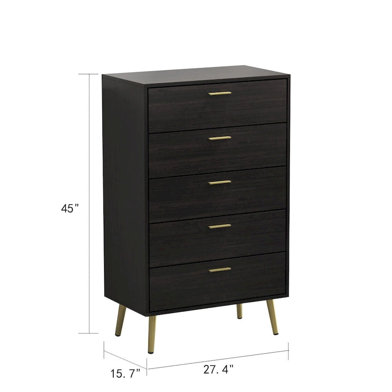 5 Drawers Dresser Chest