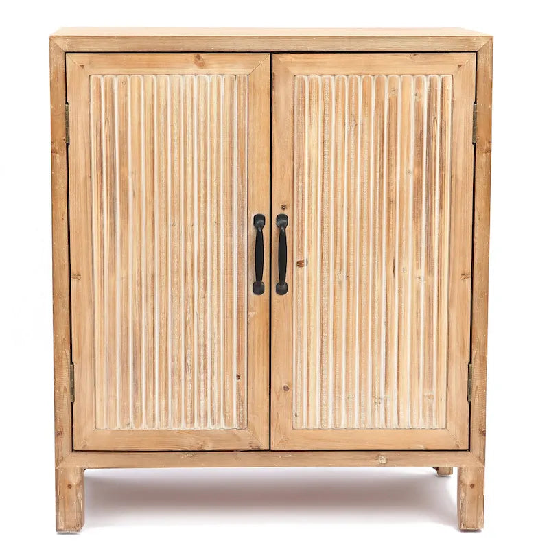 2-Door Accent Cabinet with Shelves for Living Room, Kitchen & Entryway