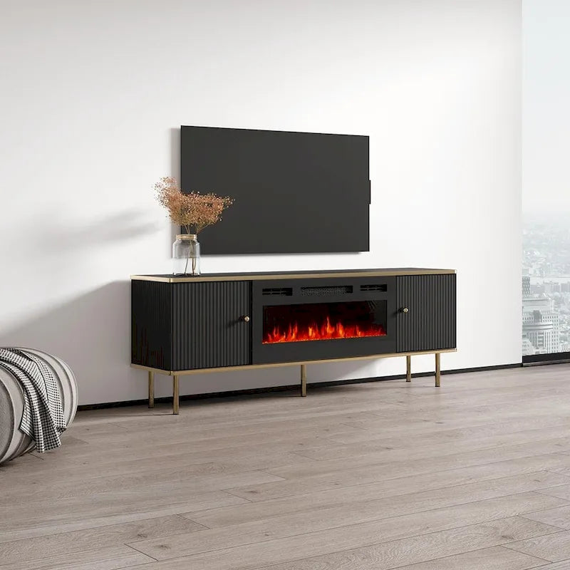 63" Electric Fireplace TV Stand