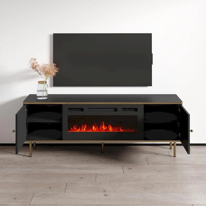 63" Electric Fireplace TV Stand