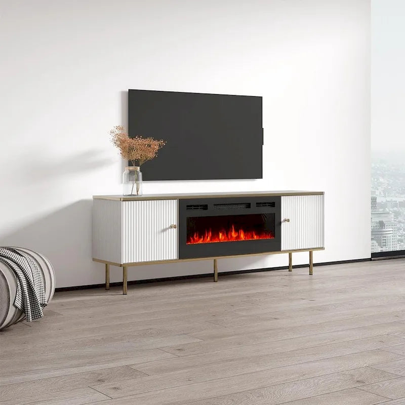 63" Electric Fireplace TV Stand