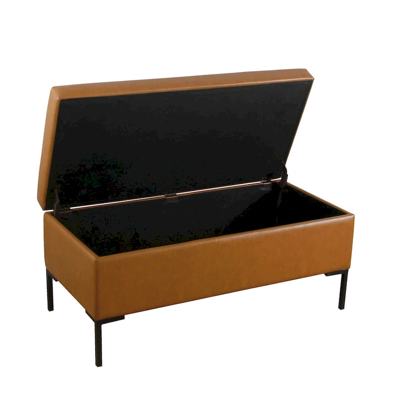 Storage Bench with Metal Legs