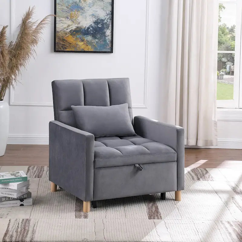Multi-Functional Sleeper Chair with Pillow