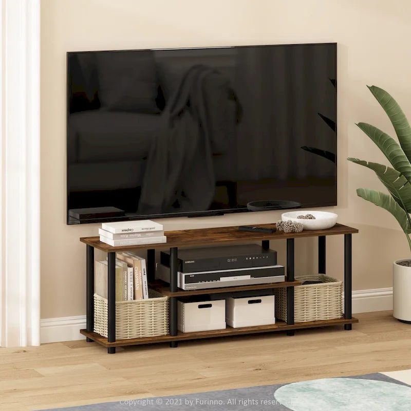 3-Tier No Tools Entertainment TV Stand