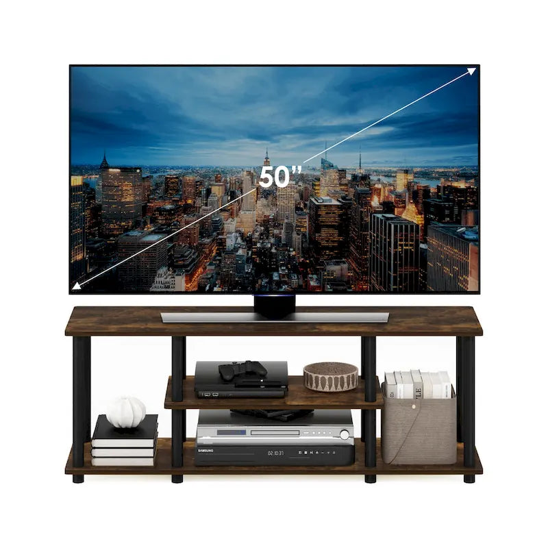 3-Tier No Tools Entertainment TV Stand