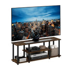 Třístupňový TV stolek bez použití nářadí