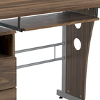 Computertisch mit 3 Schubladen und Tastaturablage