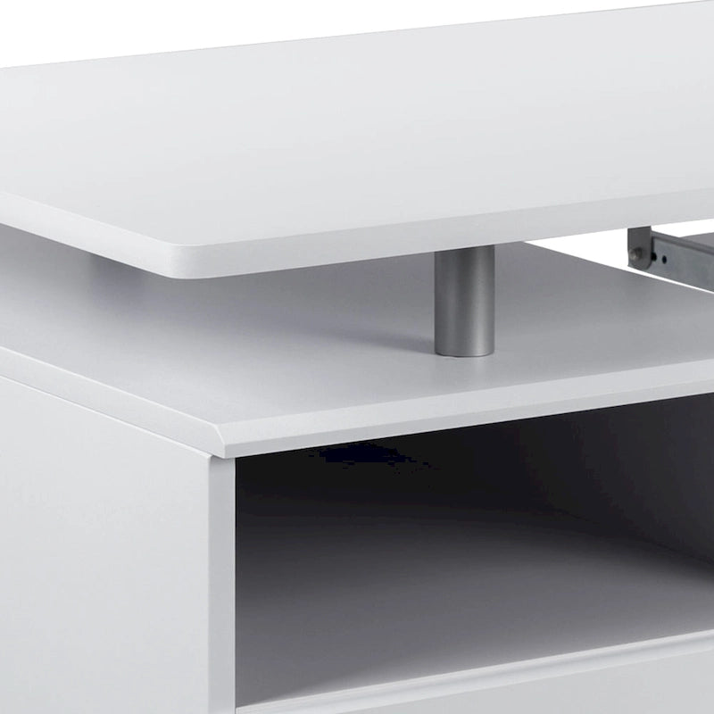 Computertisch mit 3 Schubladen und Tastaturablage