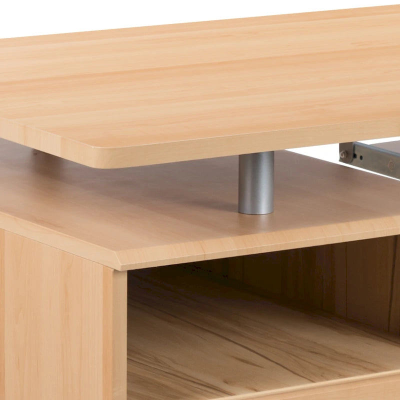 Computertisch mit 3 Schubladen und Tastaturablage
