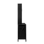 Large Kitchen Pantry Storage Cabinet with Glass Doors