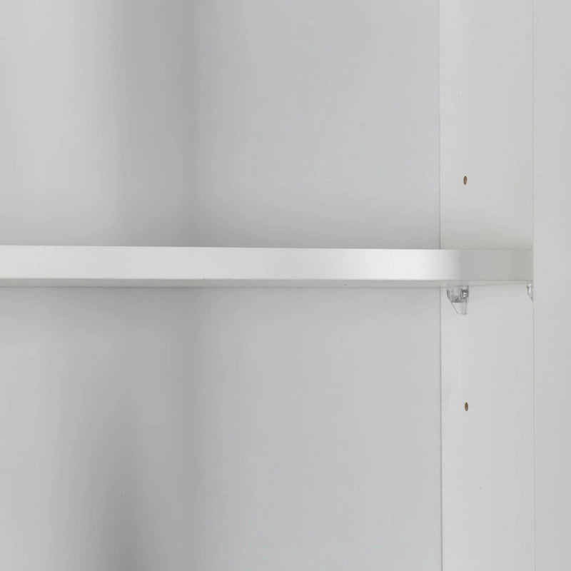 Large Kitchen Pantry Storage Cabinet with Glass Doors