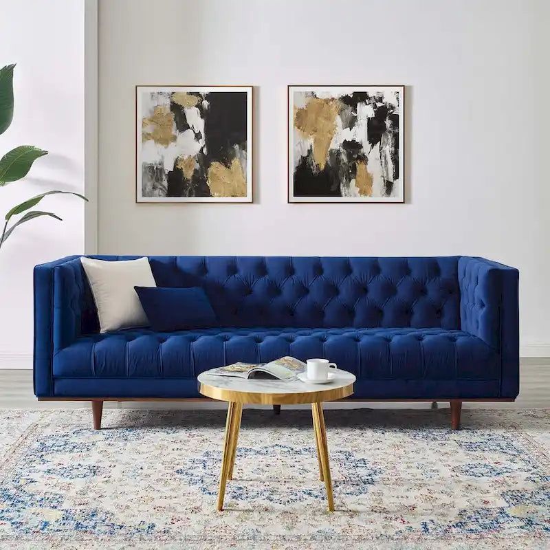 Tufted Performance Velvet Sofa