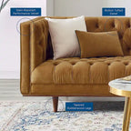 Sofa aus getuftetem Performance-Samt