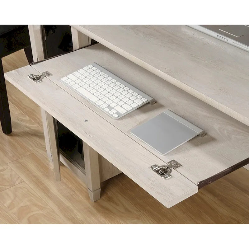 Computerschreibtisch mit Aufbewahrungsschubladen und Tastaturablage