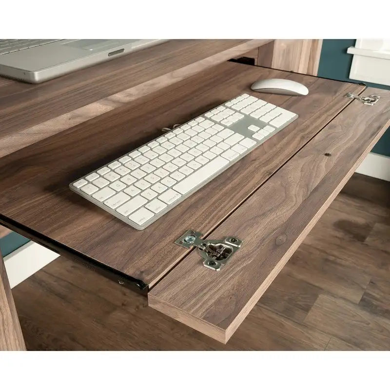 Computerschreibtisch mit Aufbewahrungsschubladen und Tastaturablage