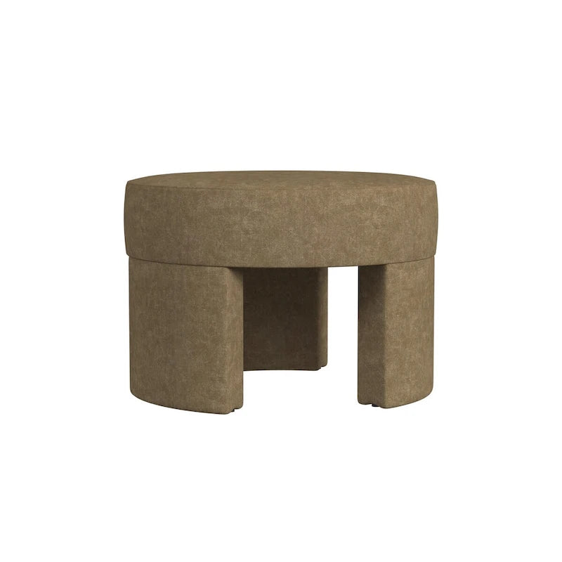 Modern Boucle Ottoman