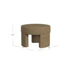 Modern Boucle Ottoman