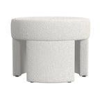 Modern Boucle Ottoman