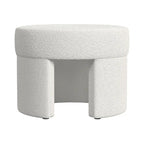Modern Boucle Ottoman