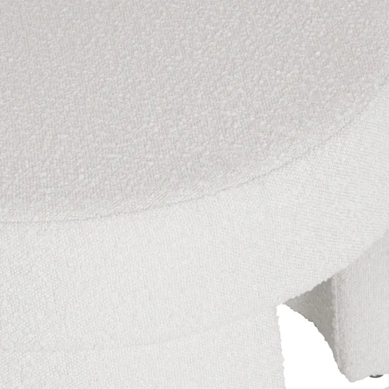 Modern Boucle Ottoman