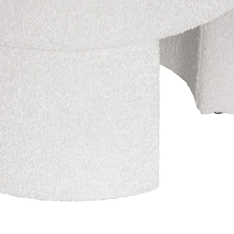 Modern Boucle Ottoman